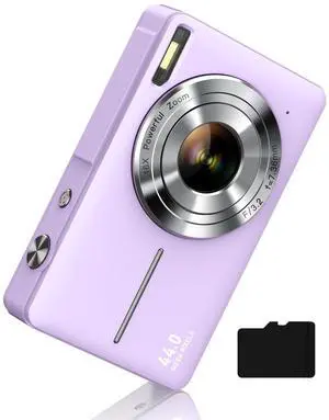 Digital Camera FHD 1080P, Camkory Point and Shoot Digital Cameras with 16X Zoom Anti Shake, 32GB Card, Compact Small Camera for Boys Girls Kids, Purple Digital Camera FHD 1080P, Camkory Point and Shoot Digital Cameras with 16X Zoom Anti Shake, 32GB Card, Compact Small Camera for Boys Girls Kids, Purple