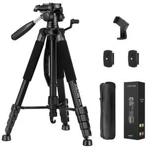 JOILCAN Tripod Camera Tripods, 74" Tripod for Camera Phone Video Recording, Heavy Duty Cameras Tripod Stand, Professional Travel DSLR Tripods Compatible with Canon iPhone, Max Load 15 LB JOILCAN Tripod Camera Tripods, 74" Tripod for Camera Phone Video Recording, Heavy Duty Cameras Tripod Stand, Professional Travel DSLR Tripods Compatible with Canon iPhone, Max Load 15 LB
