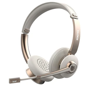 Bluetooth Headset with Microphone, Wireless Headphones with Noise Cancelling Mic, 26hrs talktime, On Ear Headphones with Mic Mute for Mac/Laptop/Zoom/Teams/Call Center/Office/Home Gold Bluetooth Headset with Microphone, Wireless Headphones with Noise Cancelling Mic, 26hrs talktime, On Ear Headphones with Mic Mute for Mac/Laptop/Zoom/Teams/Call Center/Office/Home Gold
