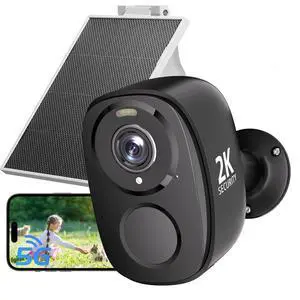 ELECCTV 2.4&5G Solar Security Cameras Wireless Outdoor,2K QHD Home Security System, Solar Cameras Kit with 130° Ultra-Wide View, 2-Way Talk, IP65,Color Night Vision, Spotlight & Siren (1, Black) ELECCTV 2.4&5G Solar Security Cameras Wireless Outdoor,2K QHD Home Security System, Solar Cameras Kit with 130° Ultra-Wide View, 2-Way Talk, IP65,Color Night Vision, Spotlight & Siren (1, Black)