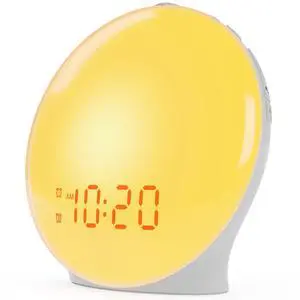 Wake Up Light Sunrise Alarm Clock for Kids, Heavy Sleepers, Bedroom, with Sunrise Simulation, Sleep Aid, Dual Alarms, FM Radio, Snooze, Nightlight, Daylight, 7 Colors, 7 Natural Sounds, Ideal for Gift Wake Up Light Sunrise Alarm Clock for Kids, Heavy Sleepers, Bedroom, with Sunrise Simulation, Sleep Aid, Dual Alarms, FM Radio, Snooze, Nightlight, Daylight, 7 Colors, 7 Natural Sounds, Ideal for Gift