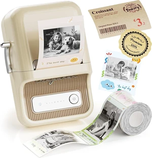 B21 Pro 300 DPI Bluetooth Label Maker with Tape, Beige Portable Thermal Label Printer, Retro Sticker Printer for DIY Crafts, Notes, Scrapbook, Photo,Gifts,Home Organization B21 Pro 300 DPI Bluetooth Label Maker with Tape, Beige Portable Thermal Label Printer, Retro Sticker Printer for DIY Crafts, Notes, Scrapbook, Photo,Gifts,Home Organization