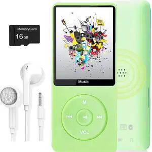 MP3 Player, Music Player with 16GB Micro SD Card, Build-in Speaker/Photo/Video Play/FM Radio/Voice Recorder/E-Book Reader, Supports up to 128GB MP3 Player, Music Player with 16GB Micro SD Card, Build-in Speaker/Photo/Video Play/FM Radio/Voice Recorder/E-Book Reader, Supports up to 128GB