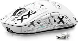 ATTACK SHARK X3 Lightweight Wireless Gaming Mouse, 49g Tri-Mode Bluetooth/2.4G/USB-C Wired Mouse, PAW3395 26K DPI Sensor, 200h Battery Life, Programmable Buttons, Griptape for PC/Laptop/Mac ATTACK SHARK X3 Lightweight Wireless Gaming Mouse, 49g Tri-Mode Bluetooth/2.4G/USB-C Wired Mouse, PAW3395 26K DPI Sensor, 200h Battery Life, Programmable Buttons, Griptape for PC/Laptop/Mac