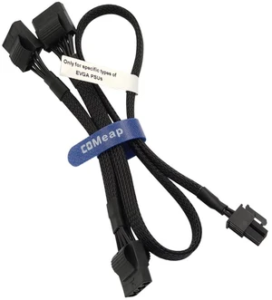 Molex Power Cable for EVGA PSUs, 6 Pin to 3X 4 Pin Molex Hard Drive Adapter Sleeved Splitter for Some Specific Types of EVGA Power Supply 20-in(50cm) Molex Power Cable for EVGA PSUs, 6 Pin to 3X 4 Pin Molex Hard Drive Adapter Sleeved Splitter for Some Specific Types of EVGA Power Supply 20-in(50cm)