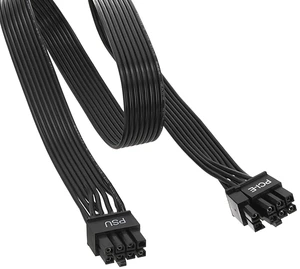 PCIe Cable for Corsair, 25 Inch 8 Pin PSU Male to 6+2 Pin GPU Male Power Cable for Thermaltake, ARESGAME Modular Power Supply (Black) PCIe Cable for Corsair, 25 Inch 8 Pin PSU Male to 6+2 Pin GPU Male Power Cable for Thermaltake, ARESGAME Modular Power Supply (Black)