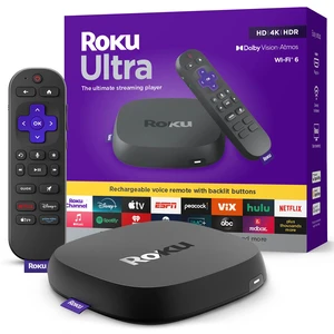 Ultra, Ultimate Streaming Player - 4K Streaming Device for TV HDR10+, Dolby Vision & Atmos - Bluetooth & Wi-Fi 6 - Rechargeable Voice Remote Pro with Backlit Buttons - Free & Live TV Ultra, Ultimate Streaming Player - 4K Streaming Device for TV HDR10+, Dolby Vision & Atmos - Bluetooth & Wi-Fi 6 - Rechargeable Voice Remote Pro with Backlit Buttons - Free & Live TV