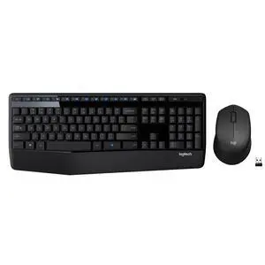Logitech MK345 Wireless Keyboard and Mouse Combo with Palm Rest, 2.4 GHz USB Receiver, Compatible with PC, Laptop, Black Logitech MK345 Wireless Keyboard and Mouse Combo with Palm Rest, 2.4 GHz USB Receiver, Compatible with PC, Laptop, Black