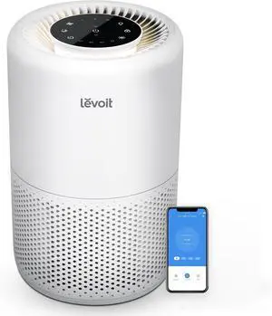 Air Purifier for Home Bedroom Dorm Room, Smart & Voice Control, AHAM Verifide, 3-in-1 Filter With HEPA Sleep Mode, for Pollen, Pollutants, Smoke, Dander, Dust, Core 200S-P, White Air Purifier for Home Bedroom Dorm Room, Smart & Voice Control, AHAM Verifide, 3-in-1 Filter With HEPA Sleep Mode, for Pollen, Pollutants, Smoke, Dander, Dust, Core 200S-P, White