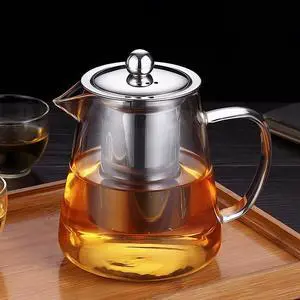 Mini Size Glass Teapot Tea Kettle-with Stainless Steel Removable Infuser for Blooming Tea & Loose Leaf Tea, Microwave & Stovetop Safe, 550ML/19.3oz (S-550) Mini Size Glass Teapot Tea Kettle-with Stainless Steel Removable Infuser for Blooming Tea & Loose Leaf Tea, Microwave & Stovetop Safe, 550ML/19.3oz (S-550)