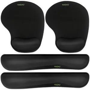 Premium Keyboard Wrist Rest and Mouse Pad Wrist Support for 2 Pack Ergonomic Memory Foam Set for Office, Laptop, Mac, Computer and Gaming, Comfortable Typing &Wrist Pain Relief Premium Keyboard Wrist Rest and Mouse Pad Wrist Support for 2 Pack Ergonomic Memory Foam Set for Office, Laptop, Mac, Computer and Gaming, Comfortable Typing &Wrist Pain Relief