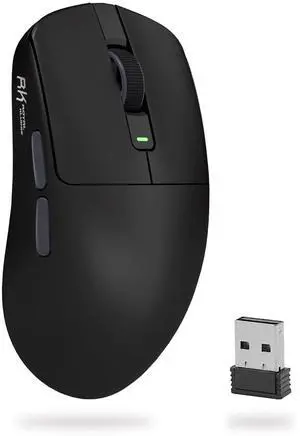 Wireless Gaming Mouse, 24000 DPI, 43g Ultra-Lightweight, PAW3311 Sensor, 2.4G/Bluetooth/USB-C Rechargeable Wireless Mouse with 5 Programmable Buttons for PC/Mac, Black Grey Wireless Gaming Mouse, 24000 DPI, 43g Ultra-Lightweight, PAW3311 Sensor, 2.4G/Bluetooth/USB-C Rechargeable Wireless Mouse with 5 Programmable Buttons for PC/Mac, Black Grey