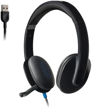 Logitech H540 Wired Headset for Windows and Mac, USB-A, Black | High-performance, compatible with Windows and Mac, Skype Certified Logitech H540 Wired Headset for Windows and Mac, USB-A, Black | High-performance, compatible with Windows and Mac, Skype Certified
