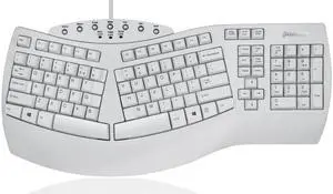 PERIBOARD-512W Periboard-512 Ergonomic Split Keyboard - Natural Ergonomic Design - White - Bulky Size 19.09"X9.29"X1.73", US English Layout PERIBOARD-512W Periboard-512 Ergonomic Split Keyboard - Natural Ergonomic Design - White - Bulky Size 19.09"X9.29"X1.73", US English Layout