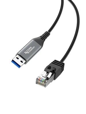 USB to Ethernet Cable 6.6FT, USB to RJ45 Internet LAN Cable | Network Cord, Gigabit Directly Connected, Compatible with Laptop, Desktop PC, Switch and More USB to Ethernet Cable 6.6FT, USB to RJ45 Internet LAN Cable | Network Cord, Gigabit Directly Connected, Compatible with Laptop, Desktop PC, Switch and More