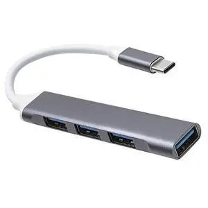 USB C to USB Hub Multiport Adapter, USB 3.0 Hub Aluminum 4 Ports USBA Splitter for Laptop,for MacBook Pro/Air, iPad Pro, Dell, Chromebook Keyboard, Mouse, HDD USB C to USB Hub Multiport Adapter, USB 3.0 Hub Aluminum 4 Ports USBA Splitter for Laptop,for MacBook Pro/Air, iPad Pro, Dell, Chromebook Keyboard, Mouse, HDD