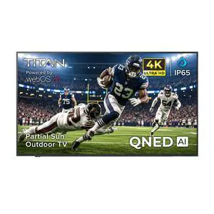 Titan L200 QNED Mini-LED 55-Inch 4K Smart Outdoor TV, Partial Sun, IP65, 1500 Nits, HDR10 Pro/HLG, 120Hz Refresh Rate, webOS AI OS, Wi-Fi 5, TV Cover, Slim Bezel, 2-Year Warranty Titan L200 QNED Mini-LED 55-Inch 4K Smart Outdoor TV, Partial Sun, IP65, 1500 Nits, HDR10 Pro/HLG, 120Hz Refresh Rate, webOS AI OS, Wi-Fi 5, TV Cover, Slim Bezel, 2-Year Warranty