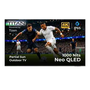 Titan S200 Mini-LED 55-Inch 4K Smart Outdoor TV, Partial Sun, IP65, 1000 Nits, HDR10+, 144Hz Refresh Rate, Tizen AI, Wi-Fi 5, OTS Lite, Outdoor TV Cover Included, Slim Bezel, 2-Year Warranty Titan S200 Mini-LED 55-Inch 4K Smart Outdoor TV, Partial Sun, IP65, 1000 Nits, HDR10+, 144Hz Refresh Rate, Tizen AI, Wi-Fi 5, OTS Lite, Outdoor TV Cover Included, Slim Bezel, 2-Year Warranty