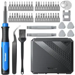 Wesdut 52in1 Small Precision Screwdriver Set with torx, Mini Screw Driver Set, Magnetic Repair Tool Kit for Phone, Computer, Laptop, PS4 PS5, Xbox, Switch, Eyeglasses, Watch, Electronic, Gifts for Men Wesdut 52in1 Small Precision Screwdriver Set with torx, Mini Screw Driver Set, Magnetic Repair Tool Kit for Phone, Computer, Laptop, PS4 PS5, Xbox, Switch, Eyeglasses, Watch, Electronic, Gifts for Men