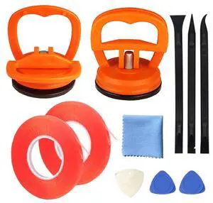 Screen repair tool set of 11, heavy-duty suction cup, pry tool, mobile phone repair tape, suitable for iPhone, iPad, iMac, MacBook, tablet, laptop, Samsung and other LCD screen opening tools Screen repair tool set of 11, heavy-duty suction cup, pry tool, mobile phone repair tape, suitable for iPhone, iPad, iMac, MacBook, tablet, laptop, Samsung and other LCD screen opening tools