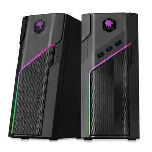 museeq W-206RE RGB Desktop Speakers for Gaming PC, Bluetooth & USB Computer Speakers for Monitor and Laptop, Touch Control Stereo Speakers with 21 LED Light Modes museeq W-206RE RGB Desktop Speakers for Gaming PC, Bluetooth & USB Computer Speakers for Monitor and Laptop, Touch Control Stereo Speakers with 21 LED Light Modes