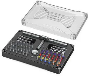 Ratchet Screwdriver Set, 74 in 1 Magnetic Screwdriver Set with Detachable T Handle, Precision Repair Tool Kit for Furniture Assembly, Computer, Bicycles, Appliance, Watch, Doorbell, Camera, DIY Ratchet Screwdriver Set, 74 in 1 Magnetic Screwdriver Set with Detachable T Handle, Precision Repair Tool Kit for Furniture Assembly, Computer, Bicycles, Appliance, Watch, Doorbell, Camera, DIY