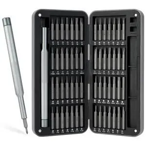 Precision Screwdriver Set, 57-in-1 Magnetic Small Electronics Repair Tool Kit with S2 Steel Bits & Flip-Open Magnetic Case for Laptop, PC, Tablet, Phone, Watch, Glasses, Ring Doorbell, Gray Precision Screwdriver Set, 57-in-1 Magnetic Small Electronics Repair Tool Kit with S2 Steel Bits & Flip-Open Magnetic Case for Laptop, PC, Tablet, Phone, Watch, Glasses, Ring Doorbell, Gray
