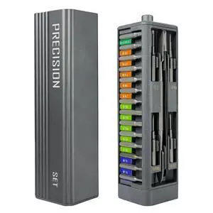 49 in 1 Electronics Precision Screwdriver Set, Professional Magnetic Repair Tool Kit with Stainless Steel Handle and 20 Bits for Computer, PC, iPhone, Laptop, Watch, Xbox, PS5, Ring Doorbell 49 in 1 Electronics Precision Screwdriver Set, Professional Magnetic Repair Tool Kit with Stainless Steel Handle and 20 Bits for Computer, PC, iPhone, Laptop, Watch, Xbox, PS5, Ring Doorbell