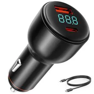 Car Charger65W USB-C for Nintenndo Switch 2, 65W PD Fast Charging Adapter for NSwitch 2 Console, for Cars, SUVs, and Trucks, with USB-C Cable Car Charger65W USB-C for Nintenndo Switch 2, 65W PD Fast Charging Adapter for NSwitch 2 Console, for Cars, SUVs, and Trucks, with USB-C Cable