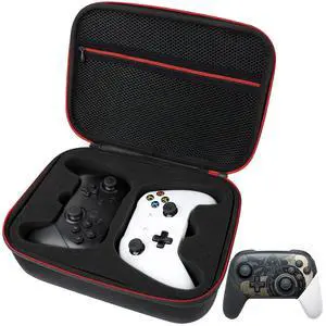 Controller Carrying Travel Case, Protective Hard Case for 2 Universal Controllers, Compatible with P5, P4, X-box 1, Switch Pro, Black Controller Carrying Travel Case, Protective Hard Case for 2 Universal Controllers, Compatible with P5, P4, X-box 1, Switch Pro, Black