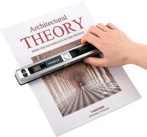 Portable Scanner, 900 DPI Photo Scanner for A4 Documents & Pictures, Wand Reader with 16G SD Card, Flat Scanning, USB Transfer to PC/Laptop, No Driver Required (Silver) Portable Scanner, 900 DPI Photo Scanner for A4 Documents & Pictures, Wand Reader with 16G SD Card, Flat Scanning, USB Transfer to PC/Laptop, No Driver Required (Silver)