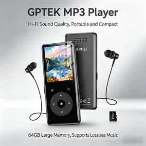 M7 1.8 inch 64GB MP3 Player Bluetooth Speaker FM Radio Touch Buttons Supports Up to 128GB M7 1.8 inch 64GB MP3 Player Bluetooth Speaker FM Radio Touch Buttons Supports Up to 128GB