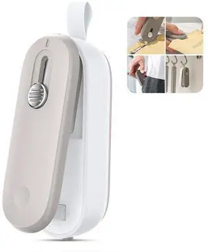 2 in 1 Mini Bag Sealer Heat Seal and Cutter With Lanyard - Portable Handheld Chip Heat Sealer for Snacks, Candies, Plastic Food Storage (Batteries Included) 2 in 1 Mini Bag Sealer Heat Seal and Cutter With Lanyard - Portable Handheld Chip Heat Sealer for Snacks, Candies, Plastic Food Storage (Batteries Included)