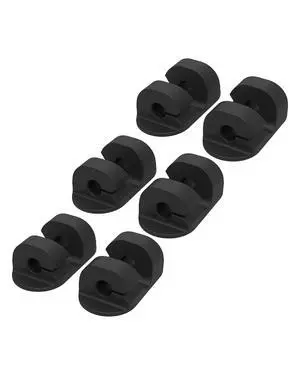 CMAA2-6PKRP 6 Pack Adhesive Cable Management Clip Kit, Cord Organizer, Wire Holder for Desk, Nightstand, Phone Charger, Computer, Home, Office, Car, Black CMAA2-6PKRP 6 Pack Adhesive Cable Management Clip Kit, Cord Organizer, Wire Holder for Desk, Nightstand, Phone Charger, Computer, Home, Office, Car, Black