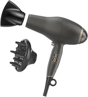 FloMotion Pro Hair Dryer, Personalize Your Drying Experience with Adjustable Airflow and 6 Heat/Speed Settings, Blow Dryer with Diffuser and Concentrator Attachments, Black FloMotion Pro Hair Dryer, Personalize Your Drying Experience with Adjustable Airflow and 6 Heat/Speed Settings, Blow Dryer with Diffuser and Concentrator Attachments, Black