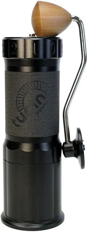 Turin H40 V2 Manual Coffee Grinder 40mm Stainless Steel Burr, Adjustable for Espresso, Pour Over, French Press, Aluminum Body with Walnut Handle, Magnetic Dosing Cup, 30g Capacity Turin H40 V2 Manual Coffee Grinder 40mm Stainless Steel Burr, Adjustable for Espresso, Pour Over, French Press, Aluminum Body with Walnut Handle, Magnetic Dosing Cup, 30g Capacity