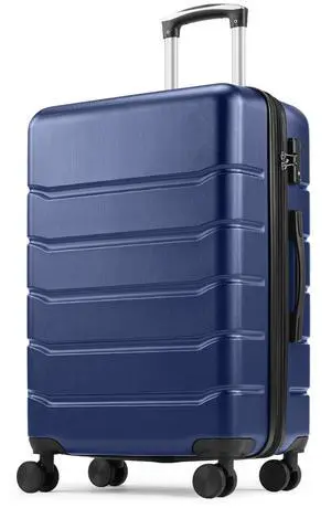 29IN Carry on Luggage, Expandable Hard Shell ABS Suitcase with 360° Swivel Wheels, TSA Lock, Lightweight, Navy Blue 29IN Carry on Luggage, Expandable Hard Shell ABS Suitcase with 360° Swivel Wheels, TSA Lock, Lightweight, Navy Blue