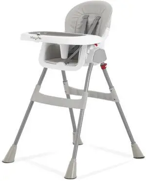 Portable 2-in-1 Tabletalk High Chair, Convertible Compact High Chair, Light Weight Portable Highchair, Grey Portable 2-in-1 Tabletalk High Chair, Convertible Compact High Chair, Light Weight Portable Highchair, Grey