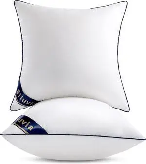 30"x30" Pillow Inserts Set of 2 Square Throw 30 Pillows with 100% Cotton Cover for Sofa, Couch, and Bed - White 30"x30" Pillow Inserts Set of 2 Square Throw 30 Pillows with 100% Cotton Cover for Sofa, Couch, and Bed - White