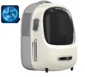 Cat Backpack Carrier with Inbuilt Fan & Light, Airline-Approved Pet Backpack Bubble for Kitty Small Dog, Detachable Dog Backpack with Padded Strap for Travel, Hiking, Walking & Outdoor Cat Backpack Carrier with Inbuilt Fan & Light, Airline-Approved Pet Backpack Bubble for Kitty Small Dog, Detachable Dog Backpack with Padded Strap for Travel, Hiking, Walking & Outdoor