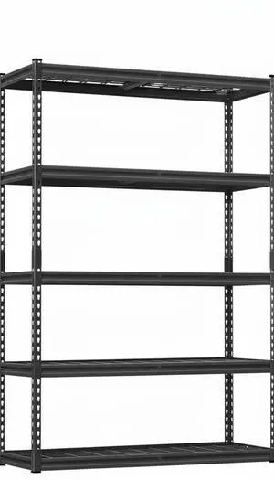 Garage Storage Shelves 5 Tiers, Heavy Duty Storage Shelving Racks with 2500 LBS Capacity, 48 in L x 18 in W x 72 in H Metal Adjustable Utility Shelving Unit for Garage Organization, Basement, Workshop Garage Storage Shelves 5 Tiers, Heavy Duty Storage Shelving Racks with 2500 LBS Capacity, 48 in L x 18 in W x 72 in H Metal Adjustable Utility Shelving Unit for Garage Organization, Basement, Workshop