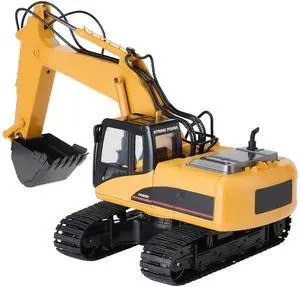 Remote Control Excavator Toy 15 Channel 1:14 Scale RC Excavator Digger for Kids Remote Control Excavator Toy 15 Channel 1:14 Scale RC Excavator Digger for Kids