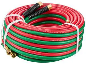 Oxygen Acetylene Hose 1/4-Inch x 50FT T Grade Hose 300PSI Max Working Pressure Oxygen Acetylene Hose 1/4-Inch x 50FT T Grade Hose 300PSI Max Working Pressure