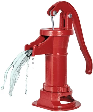 Well Hand Pitcher Pump, 25 ft Maximum Lift, Antique Cast Iron Manual Hand Water Pump, NPT 1-1/4 in Connection, Easy Installation, Old Fashioned for Outdoor Garden, Pond, Backyard, Farm, Red Well Hand Pitcher Pump, 25 ft Maximum Lift, Antique Cast Iron Manual Hand Water Pump, NPT 1-1/4 in Connection, Easy Installation, Old Fashioned for Outdoor Garden, Pond, Backyard, Farm, Red