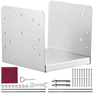 8"x 8" Post Base, 1Pcs Stainless Steel Adjustable Post Anchor Bracket(Internal 7.8 x 7.3"), Adjustable Post Base for Pavilion Deck Porch Handrail Railing Support Decorative Anchor Plate 8"x 8" Post Base, 1Pcs Stainless Steel Adjustable Post Anchor Bracket(Internal 7.8 x 7.3"), Adjustable Post Base for Pavilion Deck Porch Handrail Railing Support Decorative Anchor Plate