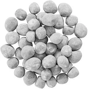 2-3 Inch 30 Pcs Ceramic Fire Pebble Stones Lava Rocks Reusable 2-3 Inch 30 Pcs Ceramic Fire Pebble Stones Lava Rocks Reusable