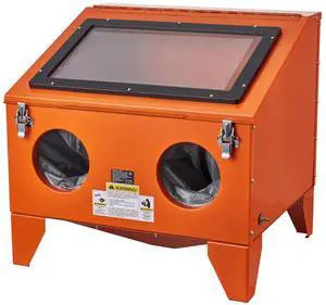 40 Gallon Sandblasting Cabinet, 40-120PSI Portable Benchtop Sand Blasting Cabinet, Heavy Duty Steel Sand Blaster with Blasting Gun & 4 Ceramic Nozzles for Paint, Stain, Rust Removal 40 Gallon Sandblasting Cabinet, 40-120PSI Portable Benchtop Sand Blasting Cabinet, Heavy Duty Steel Sand Blaster with Blasting Gun & 4 Ceramic Nozzles for Paint, Stain, Rust Removal