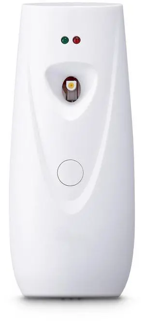 Automatic Air Freshener Spray Dispenser, 2-Pack, Wall Mounted or Free Standing, Battery Operated, Multiple Time Settings for Home, Indoor, Bathrooms, Offices, Hotels, Commercial Places, White Automatic Air Freshener Spray Dispenser, 2-Pack, Wall Mounted or Free Standing, Battery Operated, Multiple Time Settings for Home, Indoor, Bathrooms, Offices, Hotels, Commercial Places, White