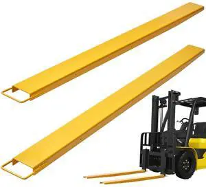 Pallet Fork Extensions, 84" Length 5.5" Width, Heavy Duty Carbon Steel Fork Extensions for Forklifts, 1 Pair Forklift Extensions, Industrial Forklift Fork Attachments for Forklift Truck, Yellow Pallet Fork Extensions, 84" Length 5.5" Width, Heavy Duty Carbon Steel Fork Extensions for Forklifts, 1 Pair Forklift Extensions, Industrial Forklift Fork Attachments for Forklift Truck, Yellow