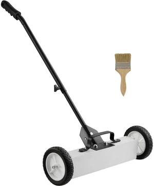 45Lbs Rolling Magnetic Sweeper with Wheels, Push-Type Magnetic Pick Up Sweeper, 18-inch Large Magnet Pickup Lawn Sweeper, Magnet with Telescoping Handle, Easy Cleanup of Workshop Garage Yard 45Lbs Rolling Magnetic Sweeper with Wheels, Push-Type Magnetic Pick Up Sweeper, 18-inch Large Magnet Pickup Lawn Sweeper, Magnet with Telescoping Handle, Easy Cleanup of Workshop Garage Yard